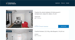 Desktop Screenshot of frankfurt-apartments.de